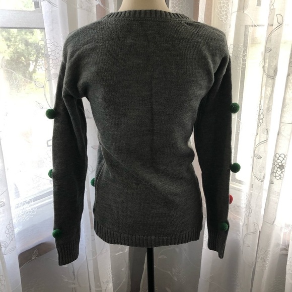 🎄  Kismet Grey Christmas sweater Xmas #Selfie SZ S - Picture 6 of 9